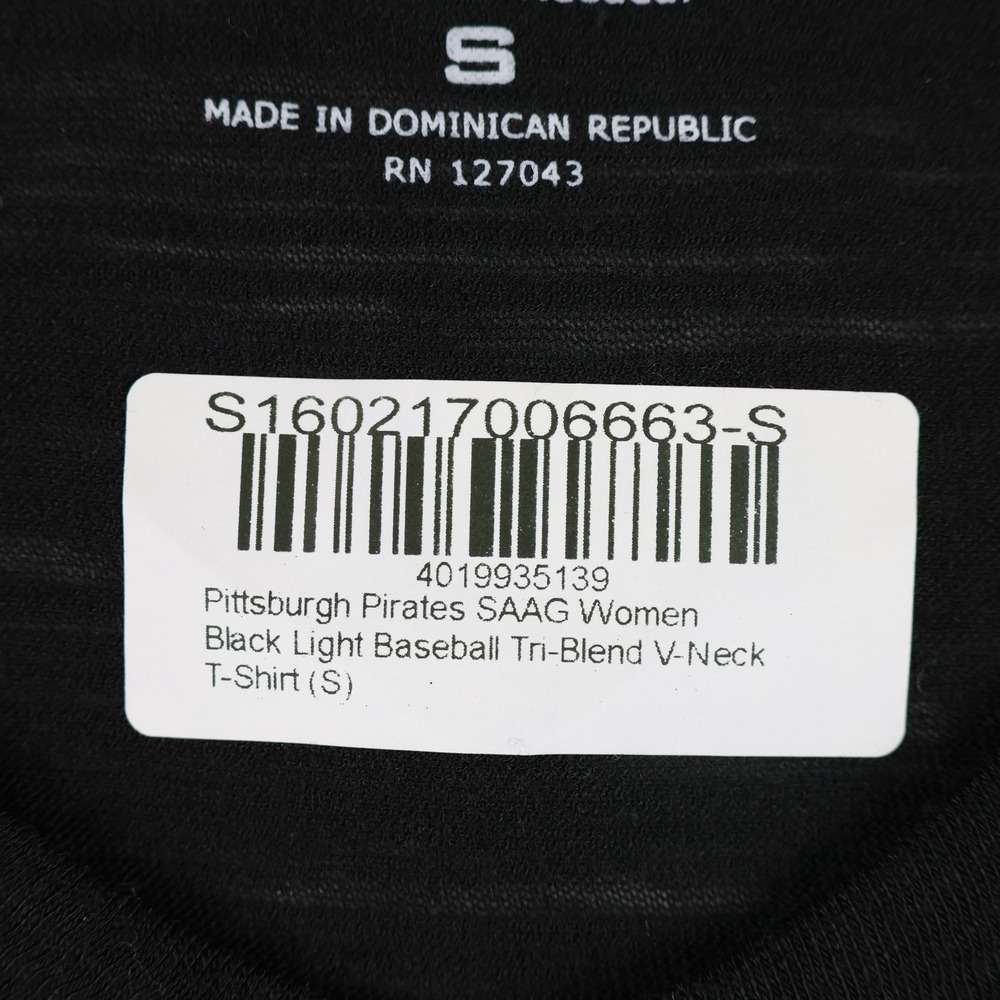 Pittsburgh Pirates Shirt Womens Small MLB Baseball 1887 Soft As A Grape Tee - Picture 6 of 8